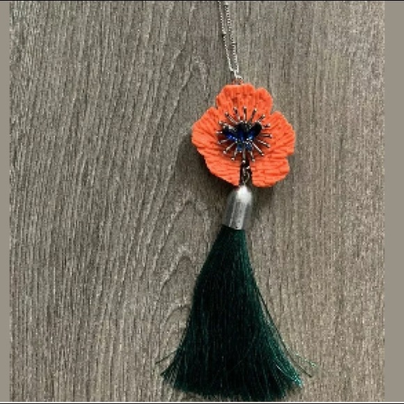 Poppy🌟Swarovski & Tassel Fringe Sweater Necklace - Picture 6 of 8